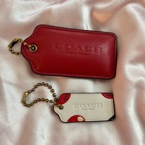 Coach Tabby Leather Bag Tags